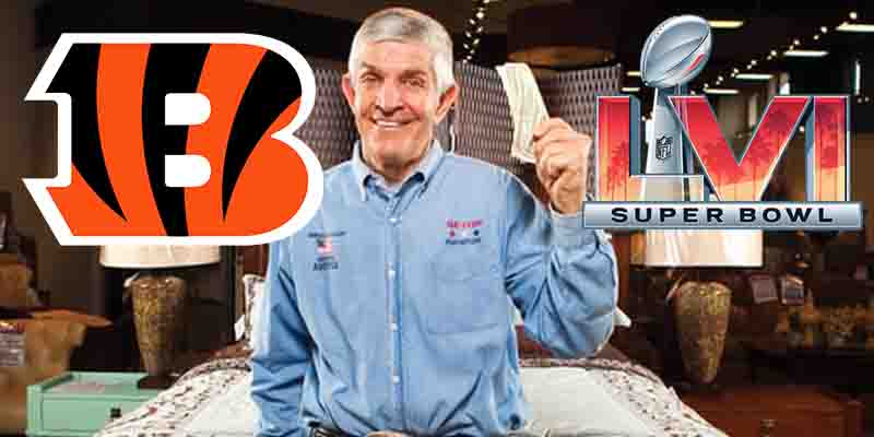 Mattress Mack Super Bowl bet on the Bengals in 2022 LVI 56